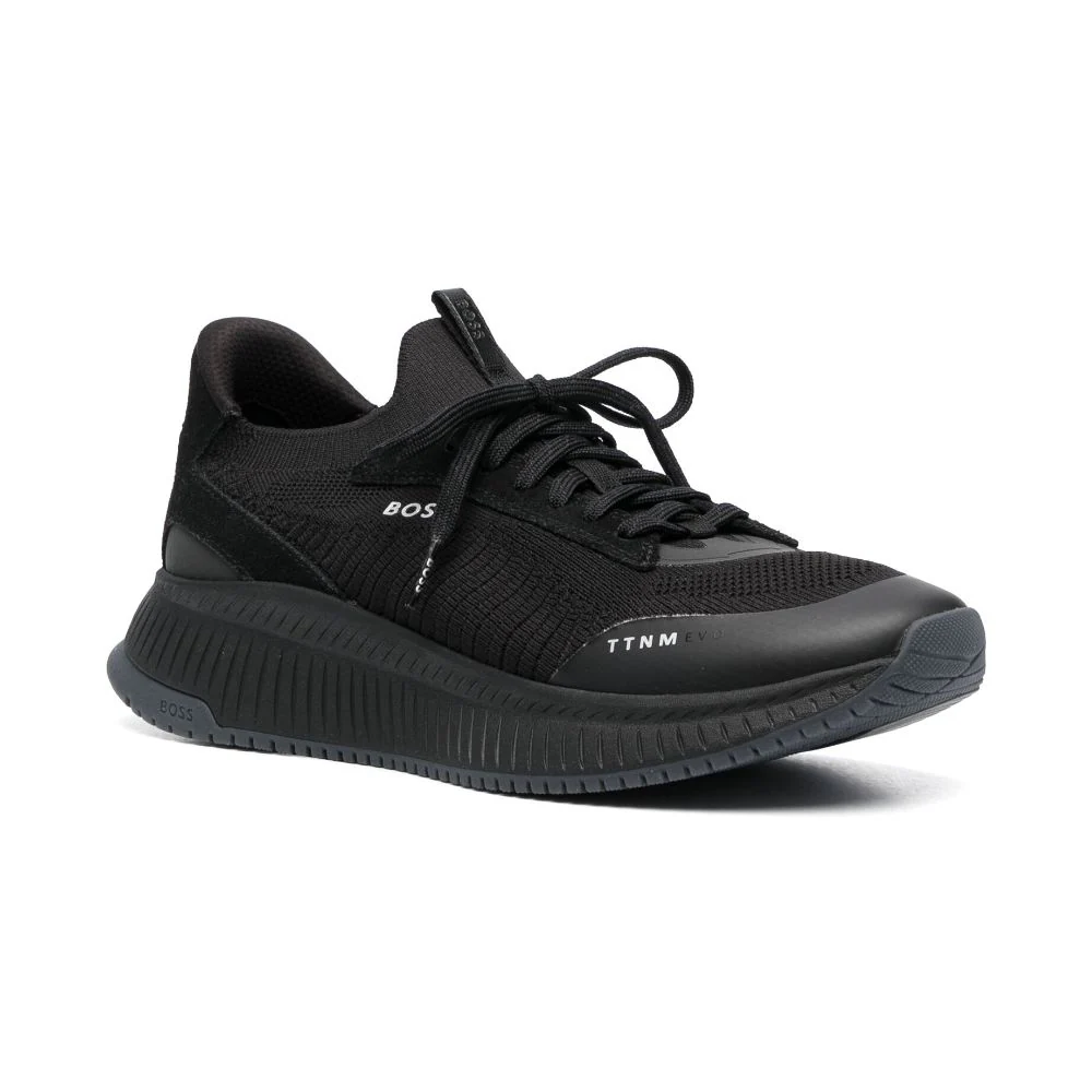 נעלי סניקרס וספורט הוגו בוס לגברים דגם 50498904-001 צבע שחור - Shoestock